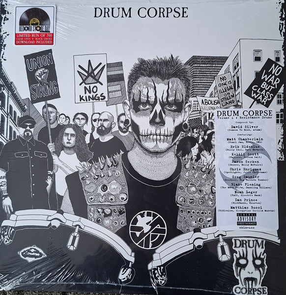 Drum Corpse – Drum Corpse Volume 1: Resistance Drums (Clear Vinyl W/ Black Marble Vinyl) (RSD) 🇺🇸