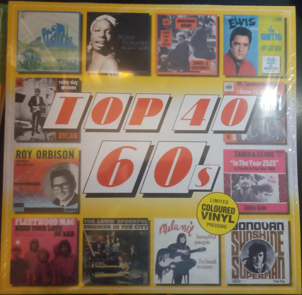 Various Artists – Top 40 - 60S (Yellow Vinyl) (Import) 🇺🇸