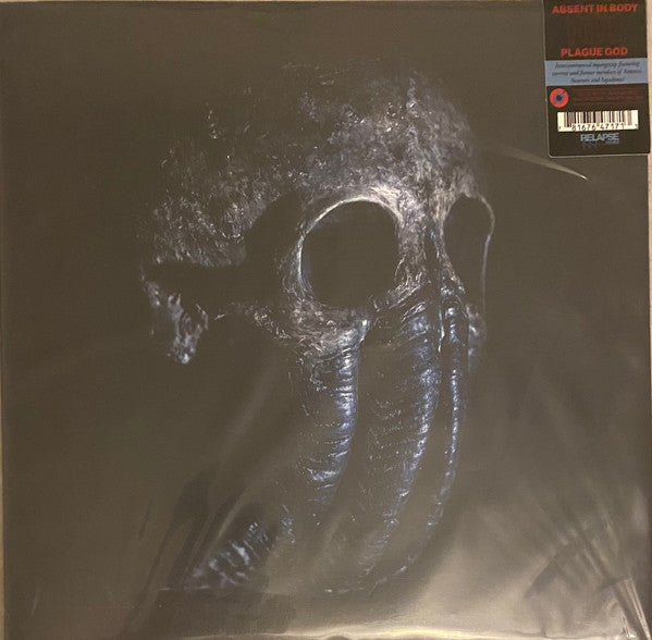 Absent in Body – Plague God (Blood Red W/ Cyan Blue Splatter Vinyl) (I) 🇺🇸
