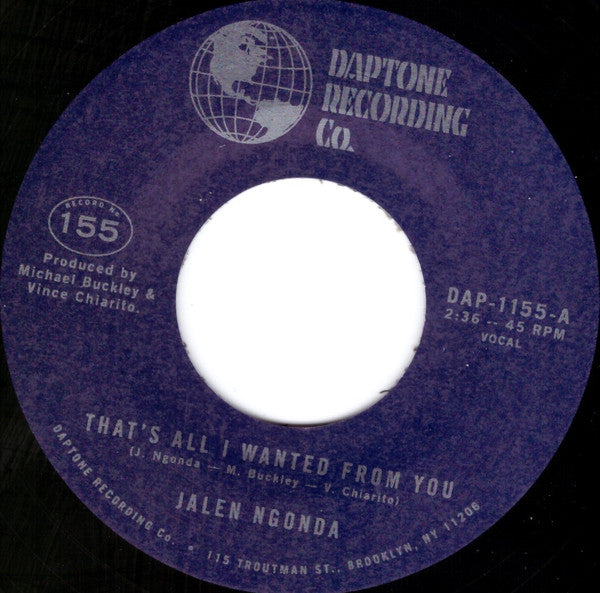Jalen Ngonda – That'S All I Wanted From You B/W So Glad I Found You 🇺🇸