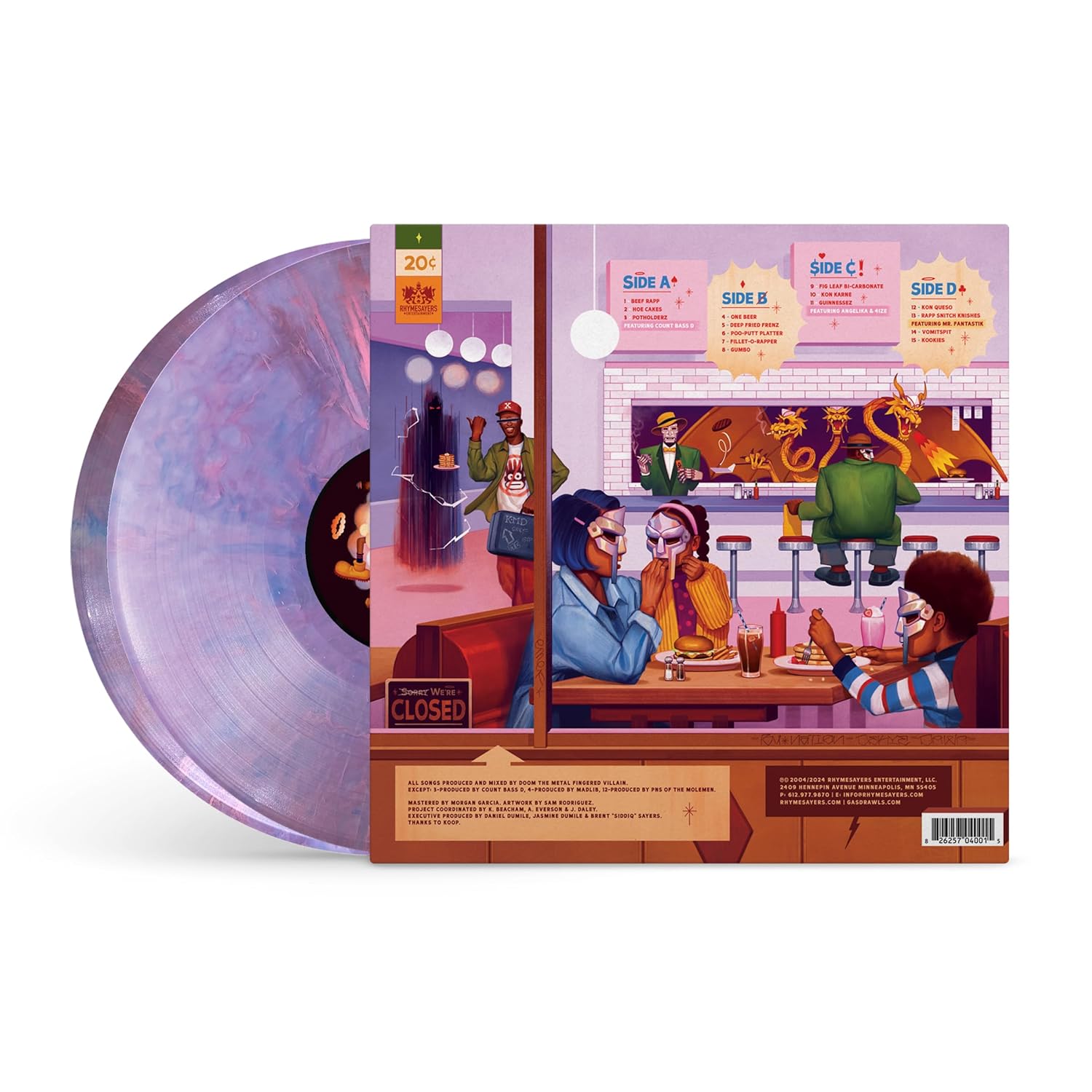 MF Doom – Mm..Food [20th Anniversary Purple, Pink & Blue (Sweetart Marble)]