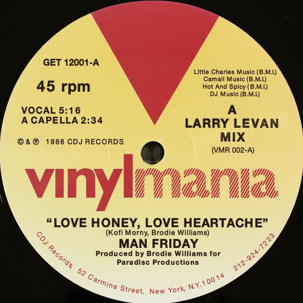 Man Friday – Love Honey Love Heartache 🇺🇸