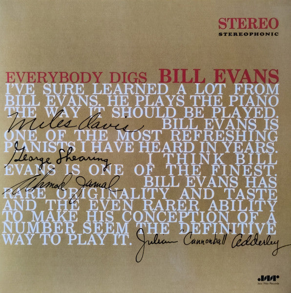Bill Evans – Everybody Digs Bill Evans 🇺🇸