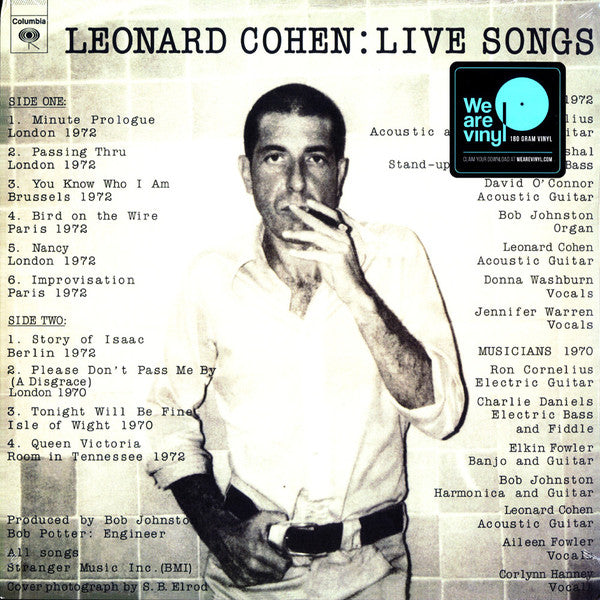 Leonard Cohen – Live Songs (150G) 🇺🇸