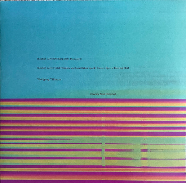 Wolfgang Tillmans – Insanely Alive -pet Shop Boys, Total Freedom Remix 🇺🇸