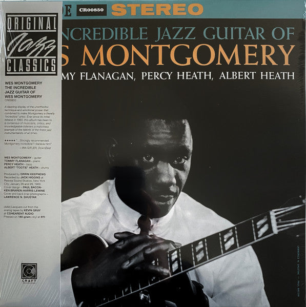 Wes Montgomery – Incredible Jazz Guitar of Wes Montgomery (Original Jazz Classics Series) (180G) 🇺🇸