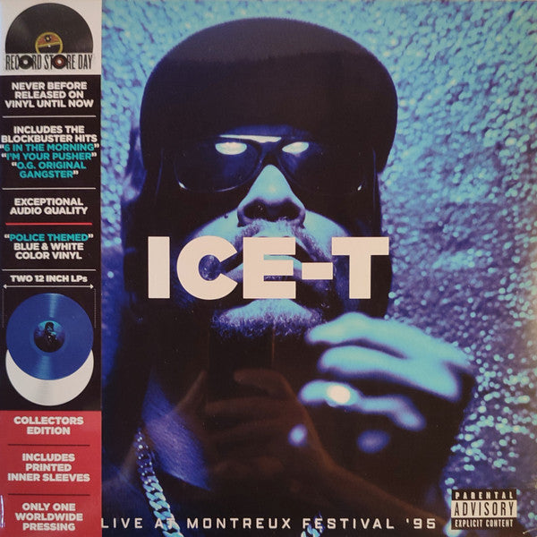 Ice-t – Live at the Miles Davis Hall - Montreux 1995 (New Artwork/Police Theme Blue/White Vinyl) (RSD) 🇺🇸