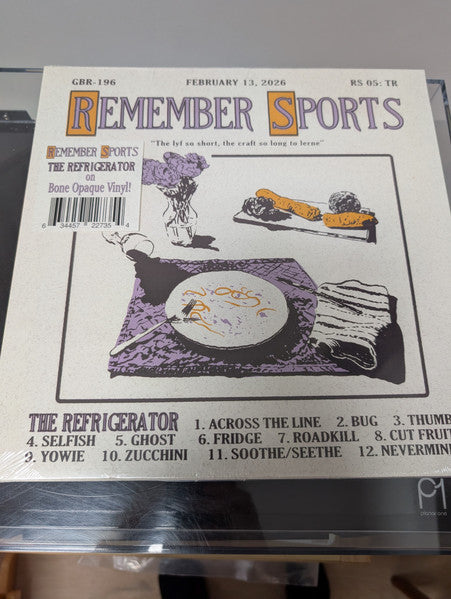 Remember Sports – Refrigerator (Bone Opaque Vinyl) (I) 🇺🇸