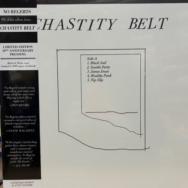 Chastity Belt – No Regrets (10TH Anniversary Edition/Black & White Swirl Vinyl) 🇺🇸