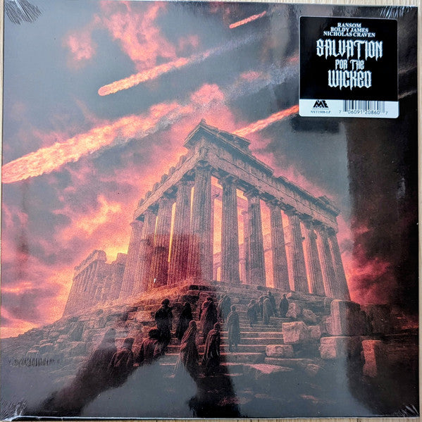 Ransom &  Boldy James & Nicholas Craven – Salvation for the Wicked (Silver Black Ice Vinyl) 🇺🇸