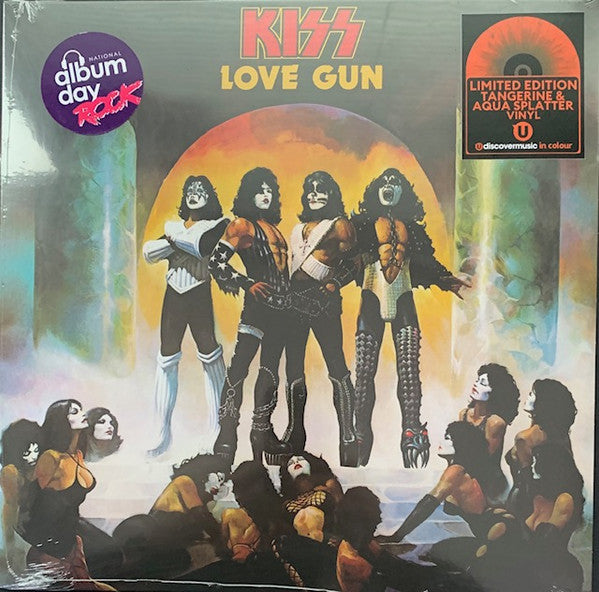 Kiss – Love Gun (Tangerine with Aqua Splatter Vinyl) 🇺🇸