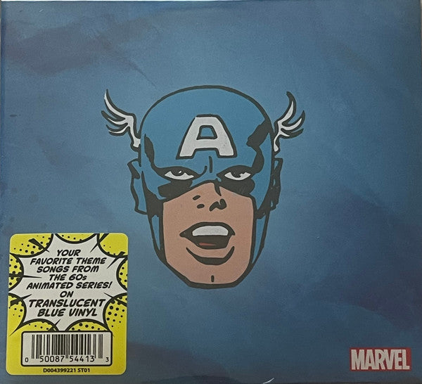 Marvel Chorus – Captain America (1966 Theme)/Merry Marvel Marching Society (Translucent Blue Vinyl/Single) (I) 🇺🇸
