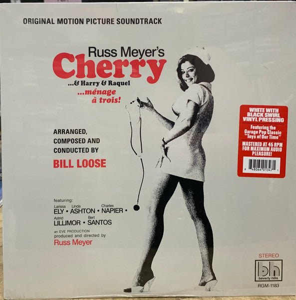Bill Loose – Russ Meyer’s Cherry…& Harry & Raquel OST (White with Black Swirl Vinyl) 🇺🇸