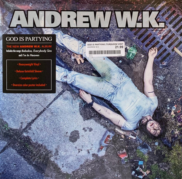 Andrew W.k. – God is Partying (X) (Turquoise Vinyl/Poster) (I) 🇺🇸