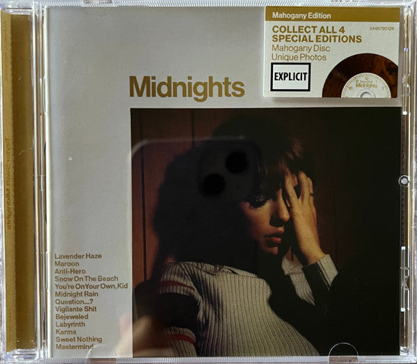 Taylor Swift – Midnights (X) (Moonstone Blue CD) [CD Nuevo] 💿 🇺🇸