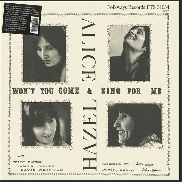 Hazel & Alice Gerrard Dickens – Won't You Come & Sing for Me? 🇺🇸