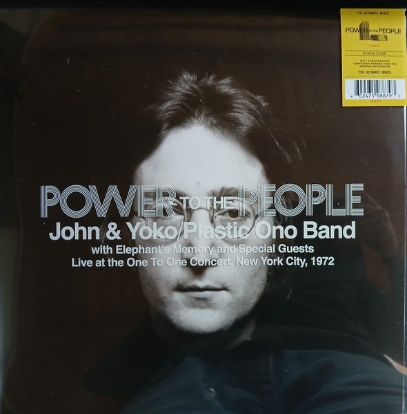 John; Yoko Ono; Plastic Ono Band Lennon – Power to the People: Live at the One to One Concert (180G/2LP) 🇺🇸