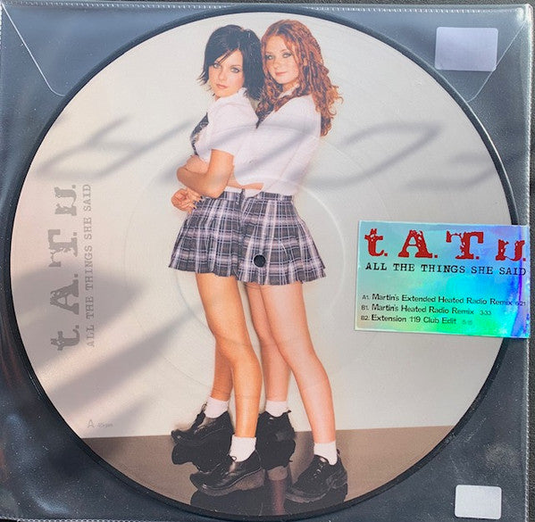 T.a.t.u – All the Things She Said (Limited Edition) (Picture Disc) 🇺🇸