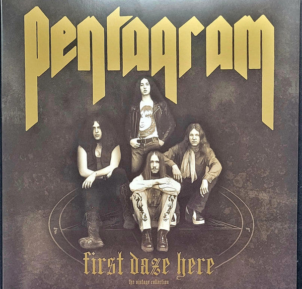 Pentagram – First Daze Here (Swamp Green & Translucent Gold Half & Half with Bone White & Gold Splatter Vinyl) 🇺🇸