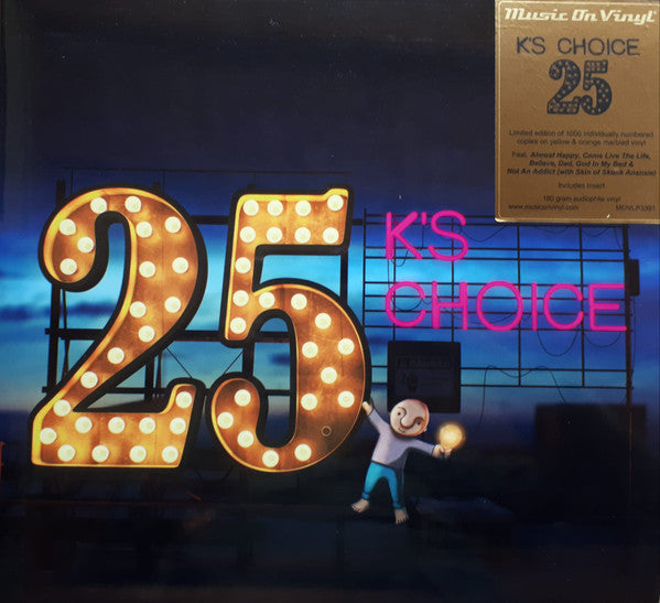 K's Choice – 25 (Limited/Yellow & Orange Marbled Vinyl/180G/2LP) 🇺🇸