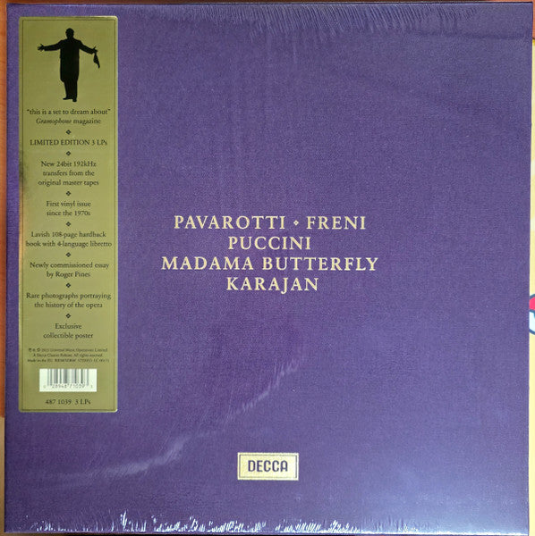 Mirella; Luciano Pavarotti; Wiener Philharmoniker Freni – Puccini: Madama Butterfly (180G/3LP) 🇺🇸