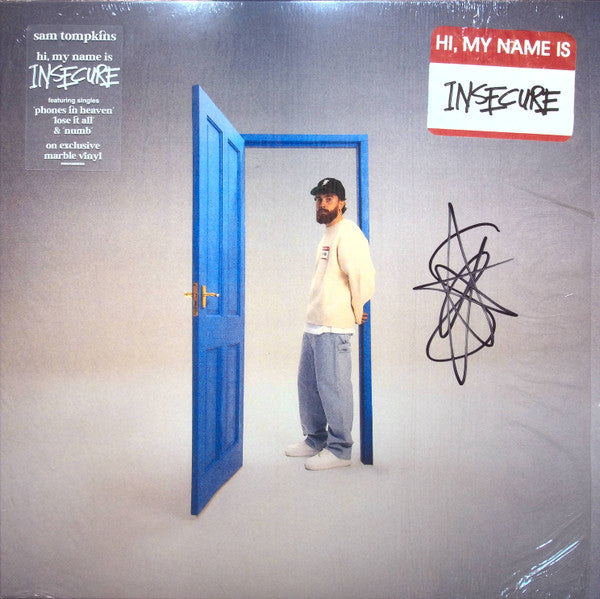 Sam Tompkins – Hi, My Name is Insecure (X) (Blue/White Marble Vinyl) (I) 🇺🇸