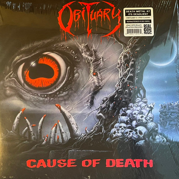 Obituary – Cause of Death (Remastered) (Gray with Black Splatter Vinyl) 🇺🇸