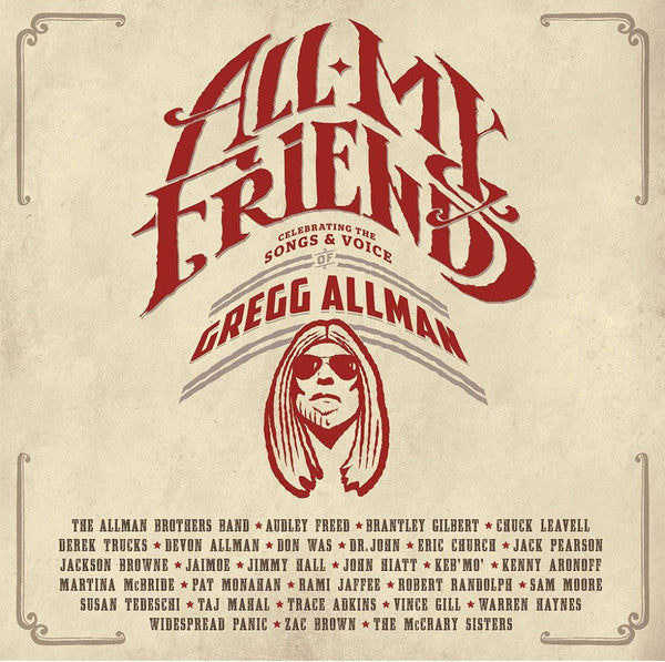 Various Artists – All My Friends: Celebrating the Songs & Voice of Gregg Allman (American Marble Vinyl/4LP) 🇺🇸