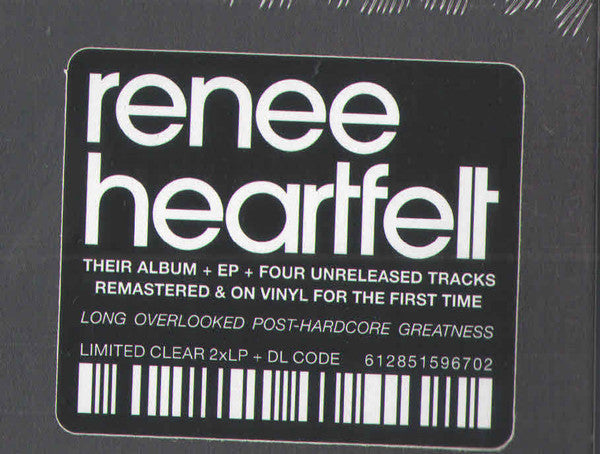 Renee Heartfelt – Discography (2LP/Clear Vinyl/DL Card) (I) 🇺🇸