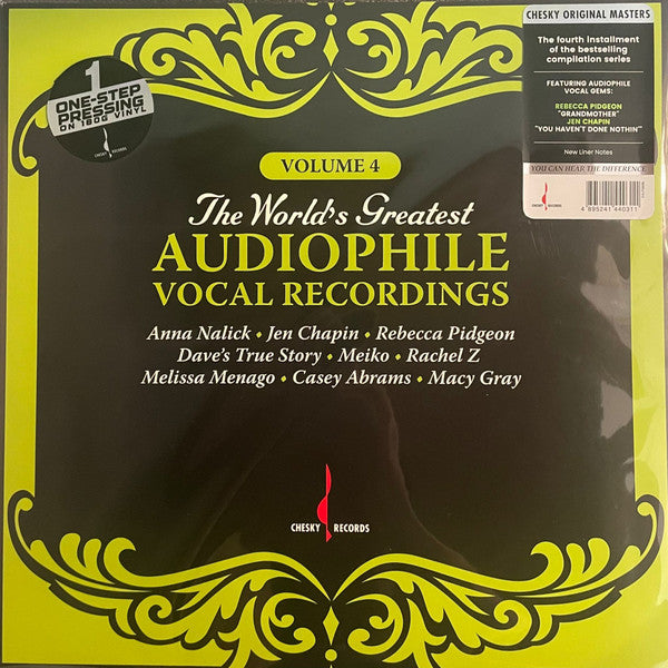 Various Artists – World's Greatest Audiophile Vocal 4 (180G) 🇺🇸