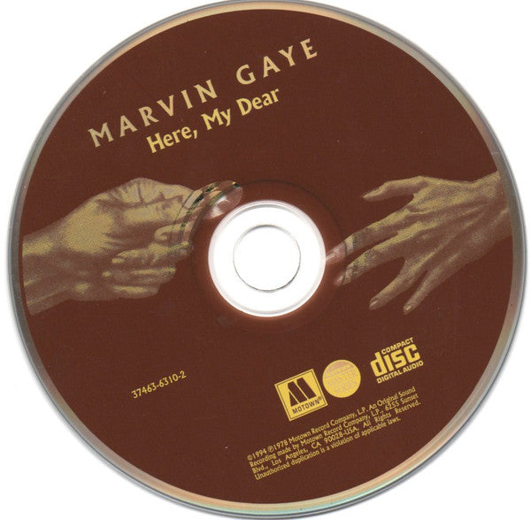 Marvin Gaye ‎– Here, My Dear (CD Usado) 💿