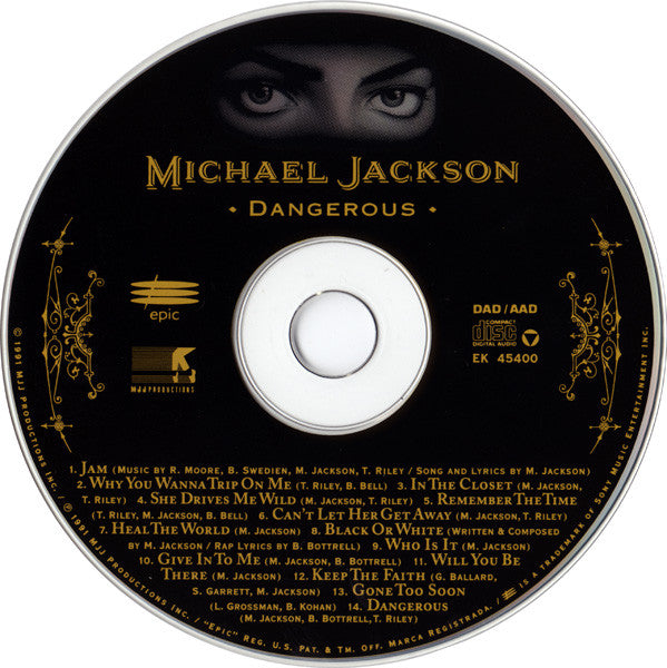 Michael Jackson – Dangerous (CD Nuevo Pedido USA) 💿