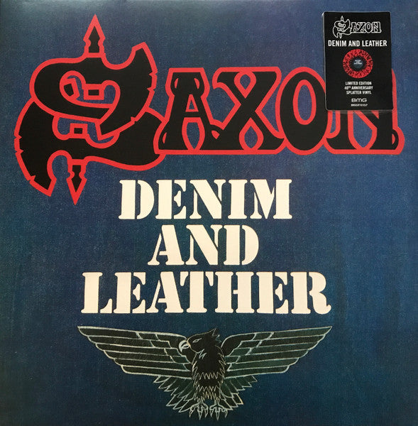 Saxon – Denim & Leather (Limited/40TH Anniversary/Red & Black Splatter Vinyl) (I) 🇺🇸