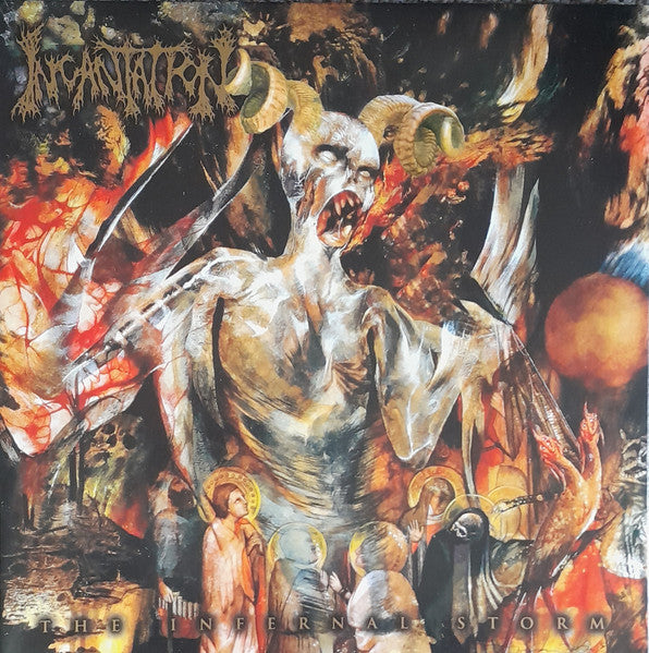 Incantation – Infernal Storm (Translucent Gold with Swamp Green, Red & White Splatter Vinyl) 🇺🇸
