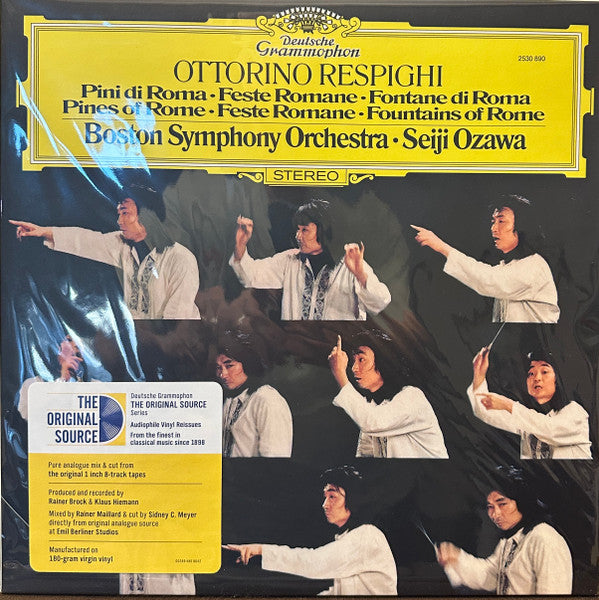 Seiji & Boston Symphony Orchestra Ozawa – Respighi: Pines of Rome; Roman Festivals; Fountains of Rome (180G/2LP) 🇺🇸