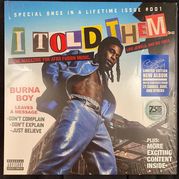 Burna Boy – I Told Them 🇺🇸