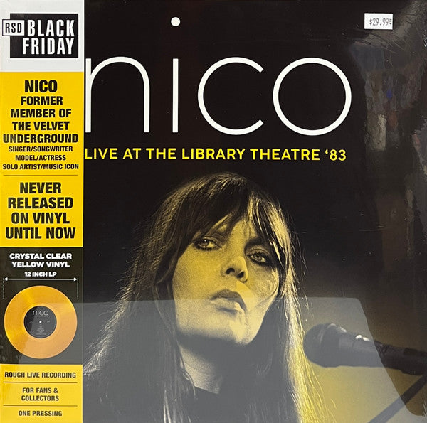 Nico – Librairy Theatre '83 (Crystal Clear Yellow Tint Vinyl) 🇺🇸