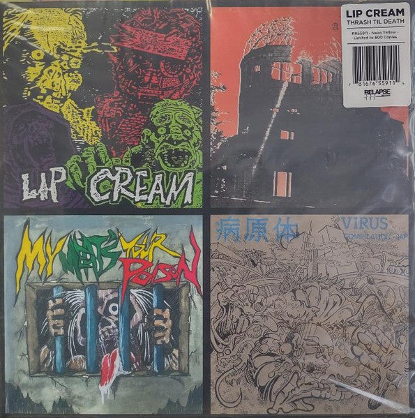 Lip Cream – Thrash Til Death (Neon Yellow Vinyl) (I) 🇺🇸