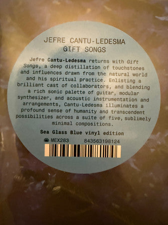 Jefre Cantu-ledesma – Gift Songs (140G/Sea Glass Blue Vinyl) 🇺🇸