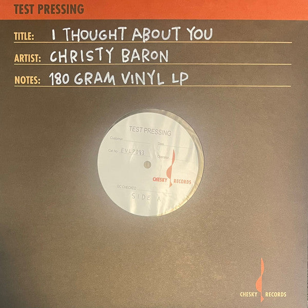 Christy Baron – I Thought About You 🇺🇸