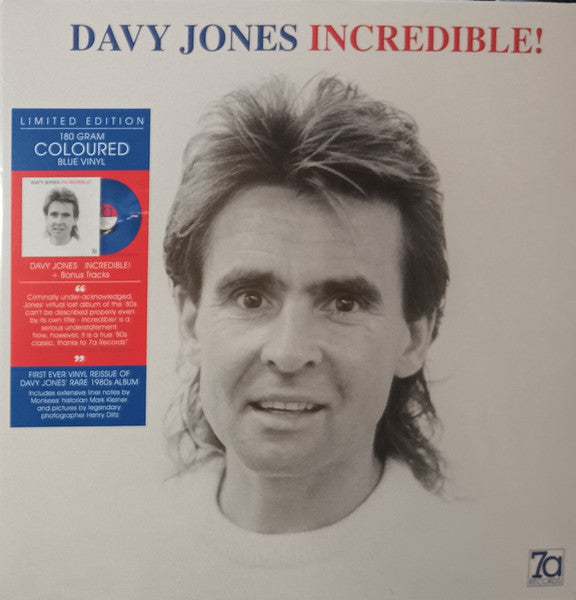 Davy Jones – Incredible! (Blue Vinyl) 🇺🇸
