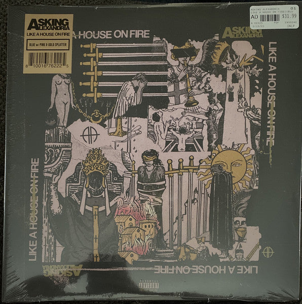 Asking Alexandria – Like a House on Fire (Trans Royal Blue W/ Pink & Gold Splatter) (I) 🇺🇸