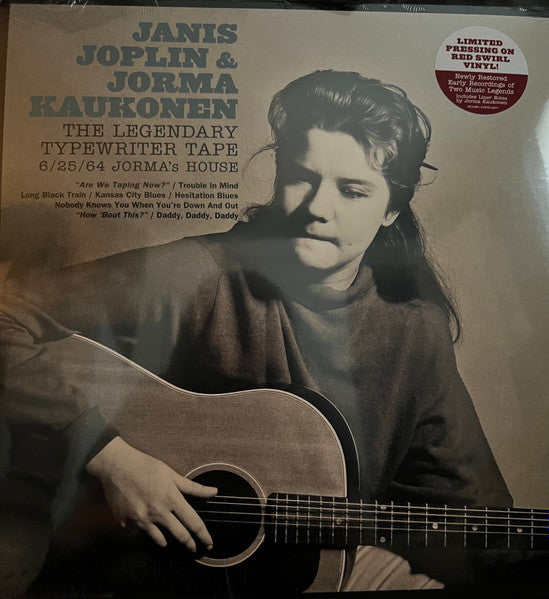 Janis Joplin & Jorma Kaukonen – Legendary Typewriter Tape: 6/25/64 Jorma’S House (Red Swirl Vinyl) 🇺🇸