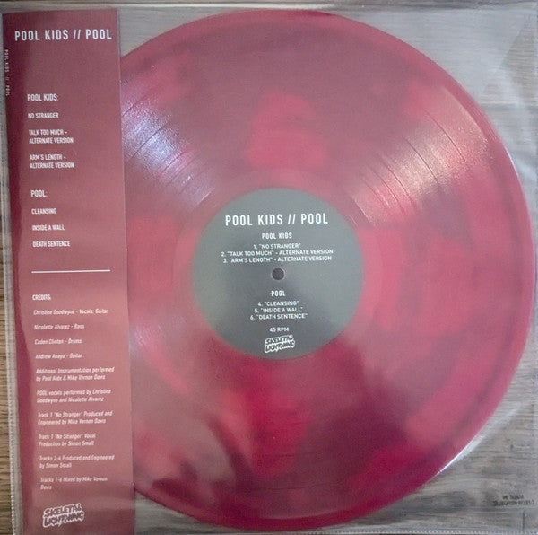 Pool Kids – Pool Kids / Pool (Transparent Red Vinyl) 🇺🇸