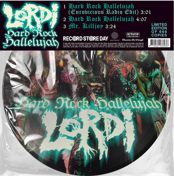 Lordi – Hard Rock Hallelujah (Uv-printed Side/140G/20TH Anniversary/Limited) (I) 🇺🇸