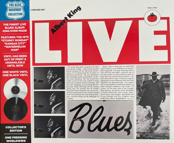 Albert King – Albert Live (2LP/White Vinyl/Deluxe) 🇺🇸