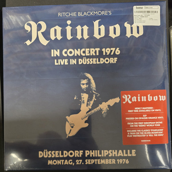 Ritchie Rainbow Blackmore – Live in Dusseldorf 1976 - Dusseldorf Philipshalle 27.9.1976 (Orange Vinyl/3lp) 🇺🇸