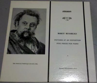 Modest Mussorgsky - Bernard Ringeissen – Pictures At An Exposition / Five Pieces For Piano (Usado)