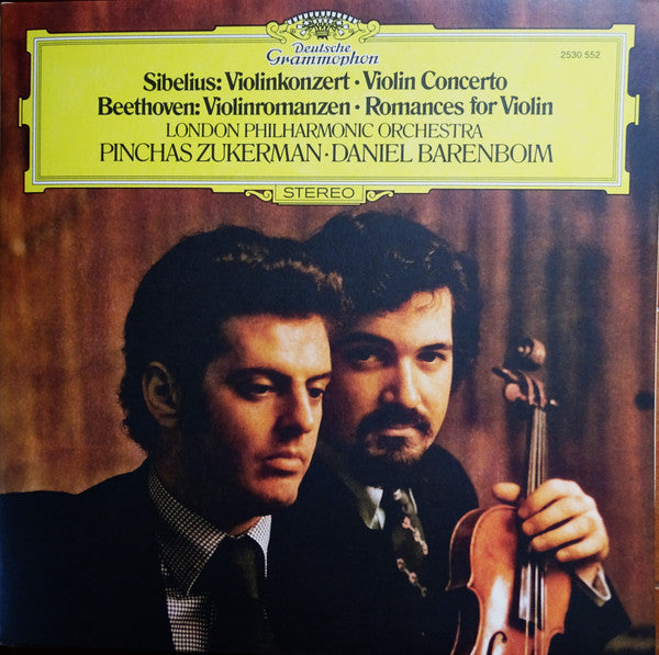 Pinchas & Daniel Barenboim & London Philharmonic Zukerman – Sibelius: Violin Concerto Beethoven: Romances for Violin (The Original Source Series) (180G) 🇺🇸