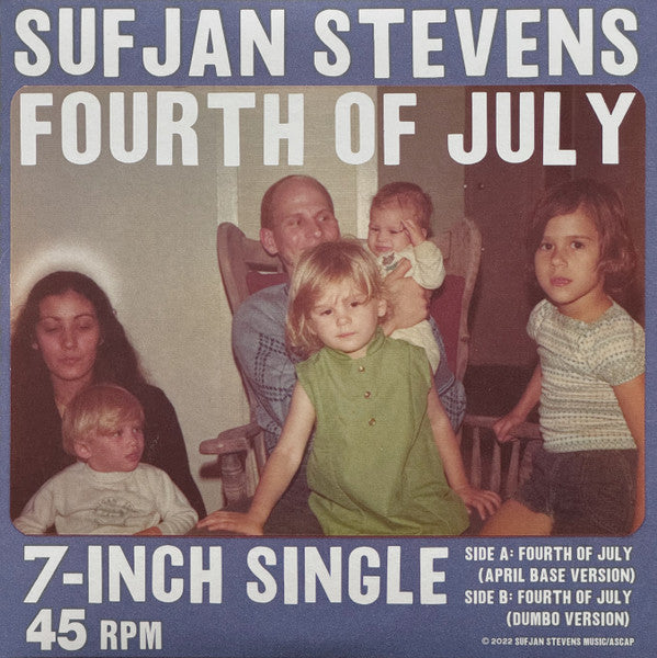Sufjan Stevens – Fourth of July (Translucent Red 7INCH) 🇺🇸